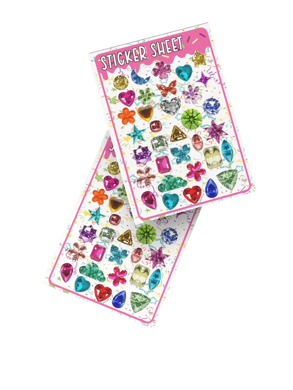 gems sticker sheet