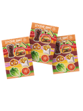 BURGER BRAIN STICKER SHEET | דף מדבקות טעים במיוחד
