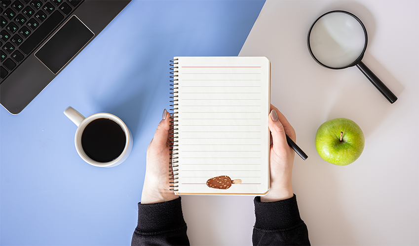 Strawberries CHOCOLATE HEARTS Notebook