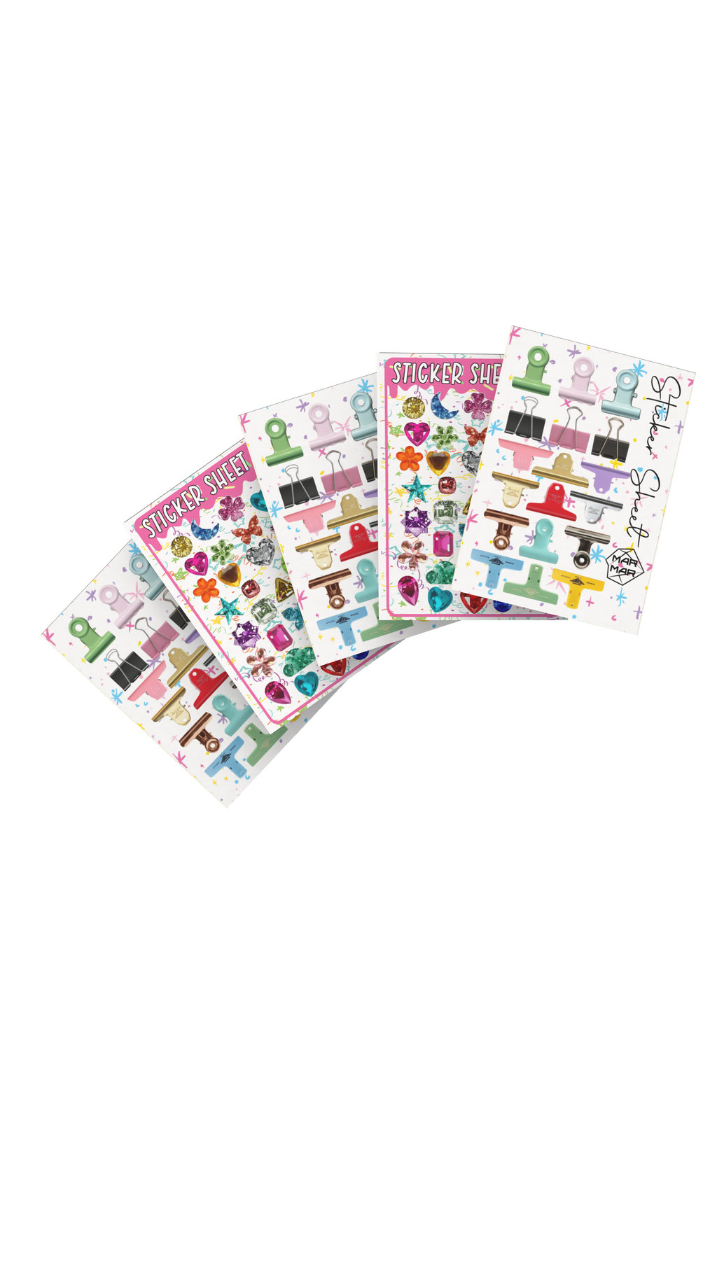peper clips sticker sheet
