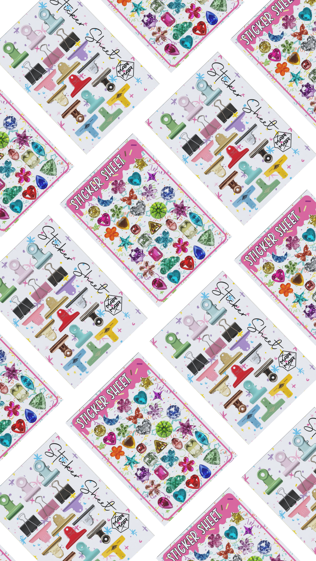 peper clips sticker sheet
