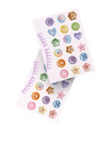Pastel Buttons Sticker Sheet | דף מדבקות כפתורים מתוקים