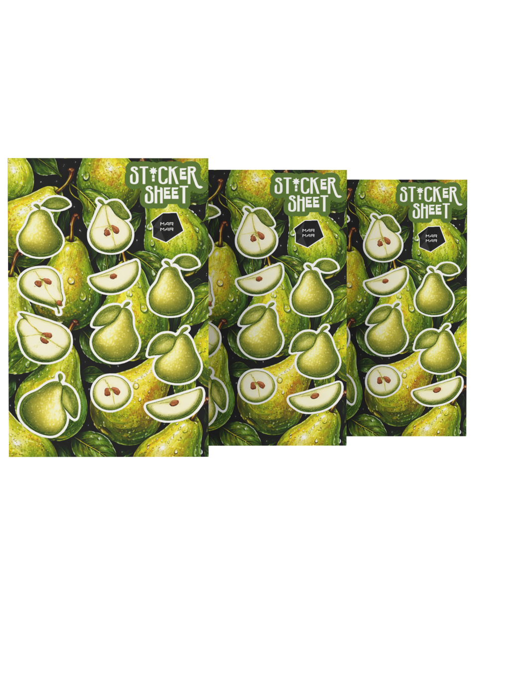 PEAR STICKER SHEET