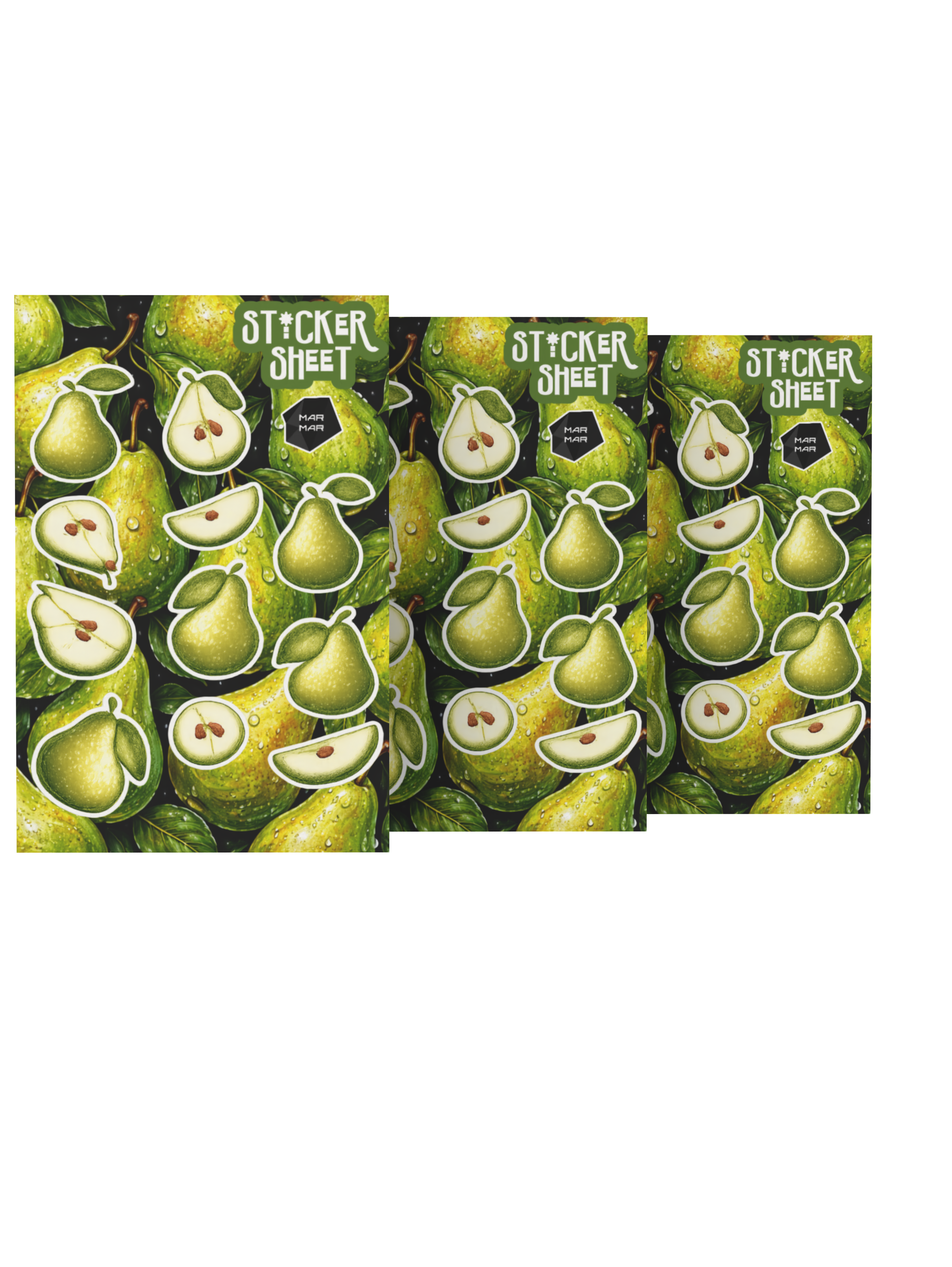 PEAR STICKER SHEET