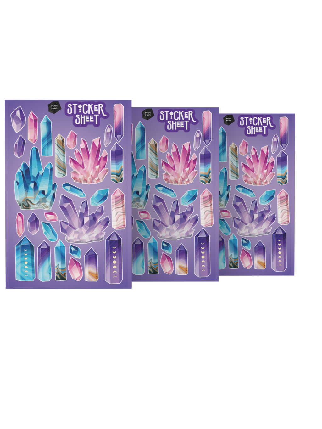 CRYSTAL STICKER SHEET