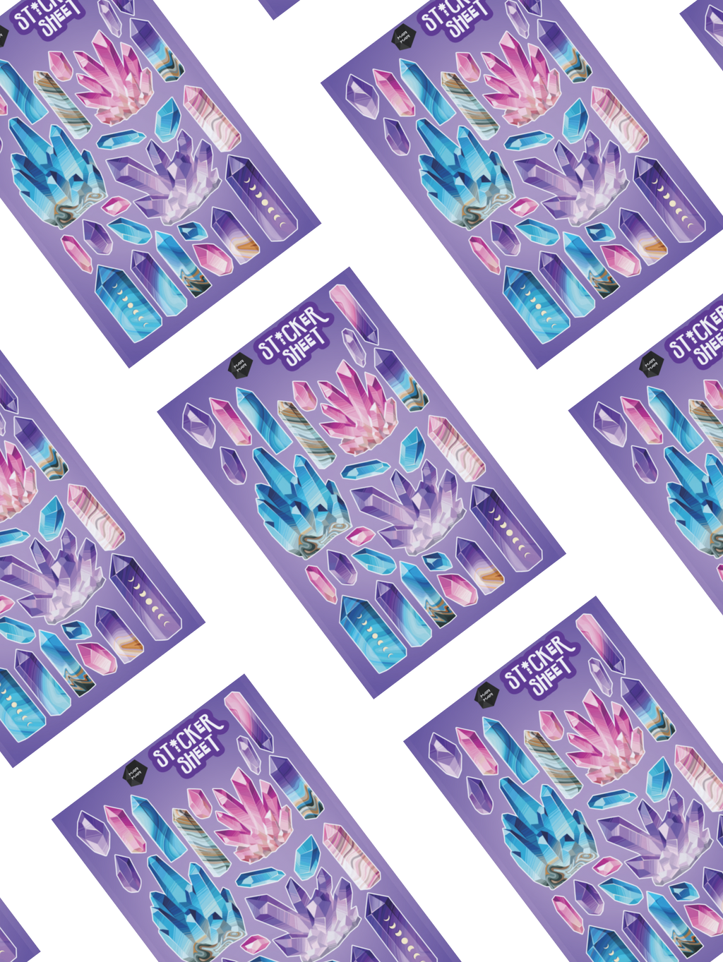 CRYSTAL STICKER SHEET
