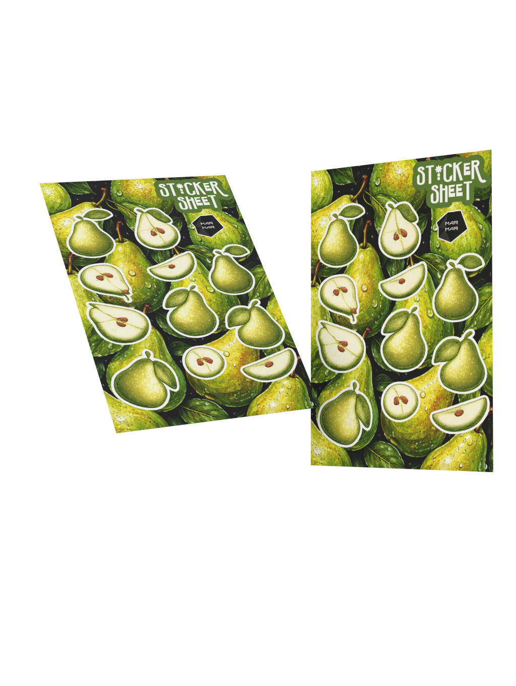 PEAR STICKER SHEET