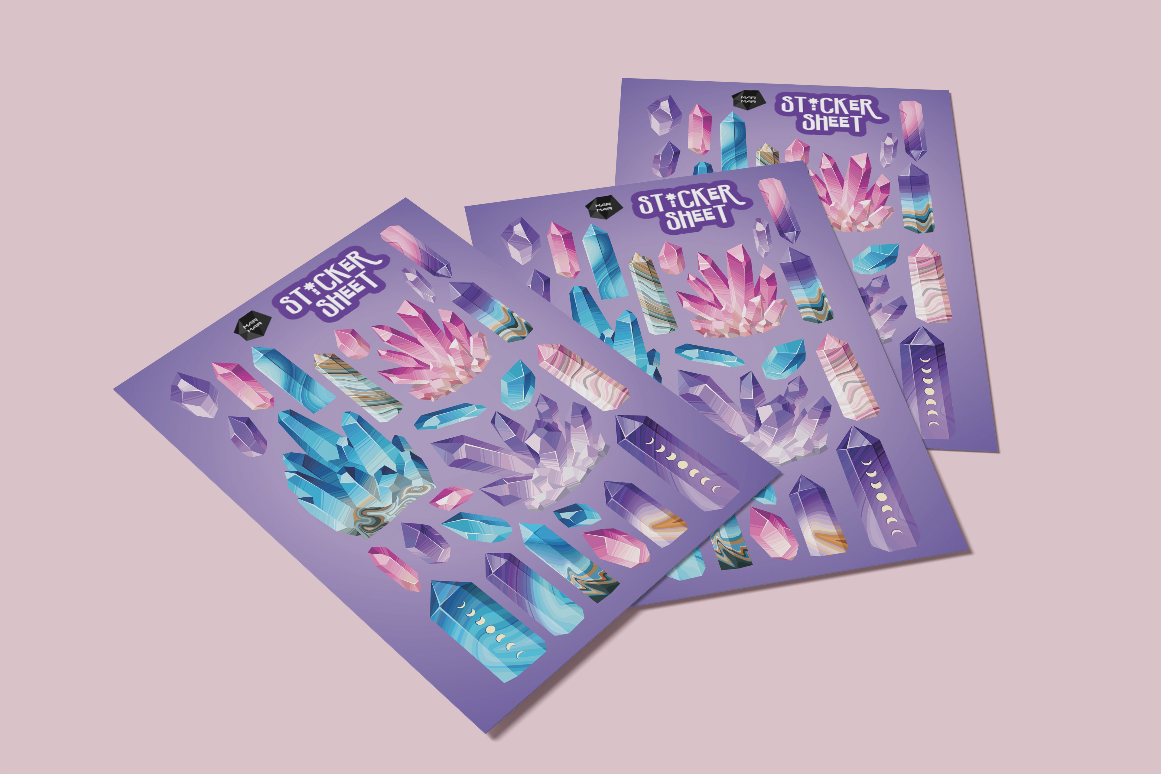 CRYSTAL STICKER SHEET